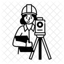 Construction Camera Recording Surveillance Icon