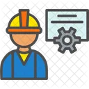 Construction Certificate Certification Engineer Icon