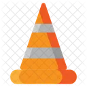 Road Block Cone Construction Icon