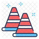 Construction Cones Traffic Cones Safety Cones Icon