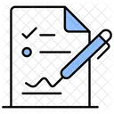 Construction Contract House Loan Icon