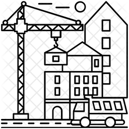 건설 크레인  아이콘