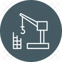 Construction Crane Machine Icon