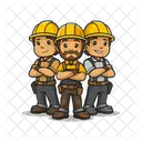 労働者、労働、建設 アイコン