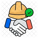 Construction Deal Contract Agreement Icon