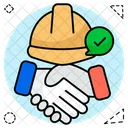 Construction Deal Contract Agreement Icon