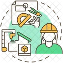 Civil Engineering Construction Icon