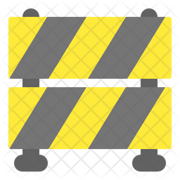 Construction Fence Icon - Download in Flat Style