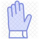 Construction Gloves Duotone Line Icon 아이콘