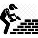 Brick Contractor Stacking Icon