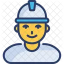 Construction Worker Supervisor Icon