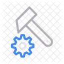 Hammer Gear Cogwheel Icon