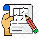建設地図、設計図、エンジニアリングマップ アイコン