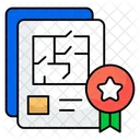 Construction Map Blueprint Engineering Map Icon