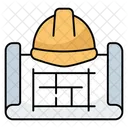 Construction Map Blueprint Engineering Map Icon