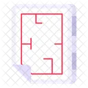 Construction Map Construction Plan Prototype Icon