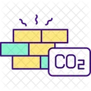 Construction material and carbon dioxide  Icon