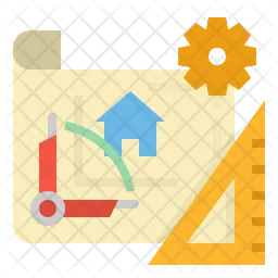 Construction Plan  Icon