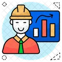 Construction Presentation Data Analytics Infographic Icon