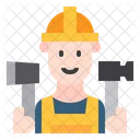 Man Construction Service Icon
