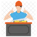 Construction Supervisor Site Supervisor Construction Foreman Icon