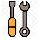 Construction Tools Screwdriver Wrrench Icon
