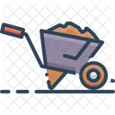 Wheelbarrow Cart Trolley Icon