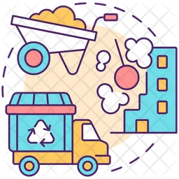 Construction waste pickup  Icon