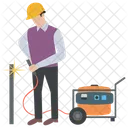Construction Welder Lit Operator Tradesperson Icon
