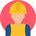 Construction Worker Builder Repair Man Icon