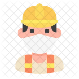 Construction Worker Man  Icon