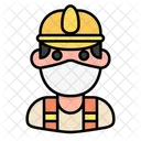 Construction Worker Avatar Man Icon