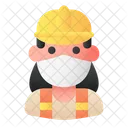 Construction Worker Avatar Woman Icon