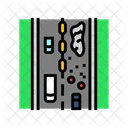 Construction Zone Highway Icon
