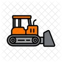 Buildozer Movimiento De Tierras Construccion Icono