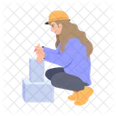 Constructor Female Builder Female Worker Icon