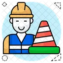 Constructor Labor Worker Icon