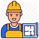 Hombre constructor  Icono