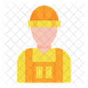 Hombre Constructor Trabajador Icono