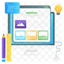 Web Design Ferramentas De Sites Construtor De Sites Ícone