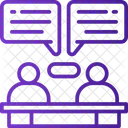 Consulta Conversa Conversa De Negocios Ícone