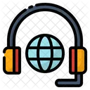 Consultancy Services Global Communication Headphones Icon