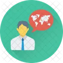 Consultant Map Geography Icon