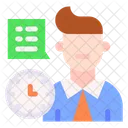 Consultant Manager Time Icon
