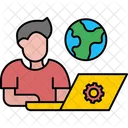Consultor De TI Masculino Pessoa Cliente Ícone