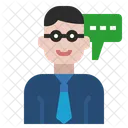 Consultor Empresario Servicio Al Cliente Icono