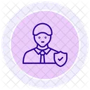 Icono De Circulo De Color De Consultoria De Seguridad Icon