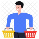 Buyer Consumer Shopping Person Icon