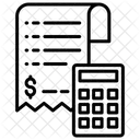 Conta De Calculo Calcular Conta Calculo De Fatura Ícone
