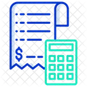 Conta De Calculo Calcular Conta Calculo De Fatura Ícone